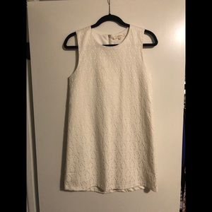 White textured dress